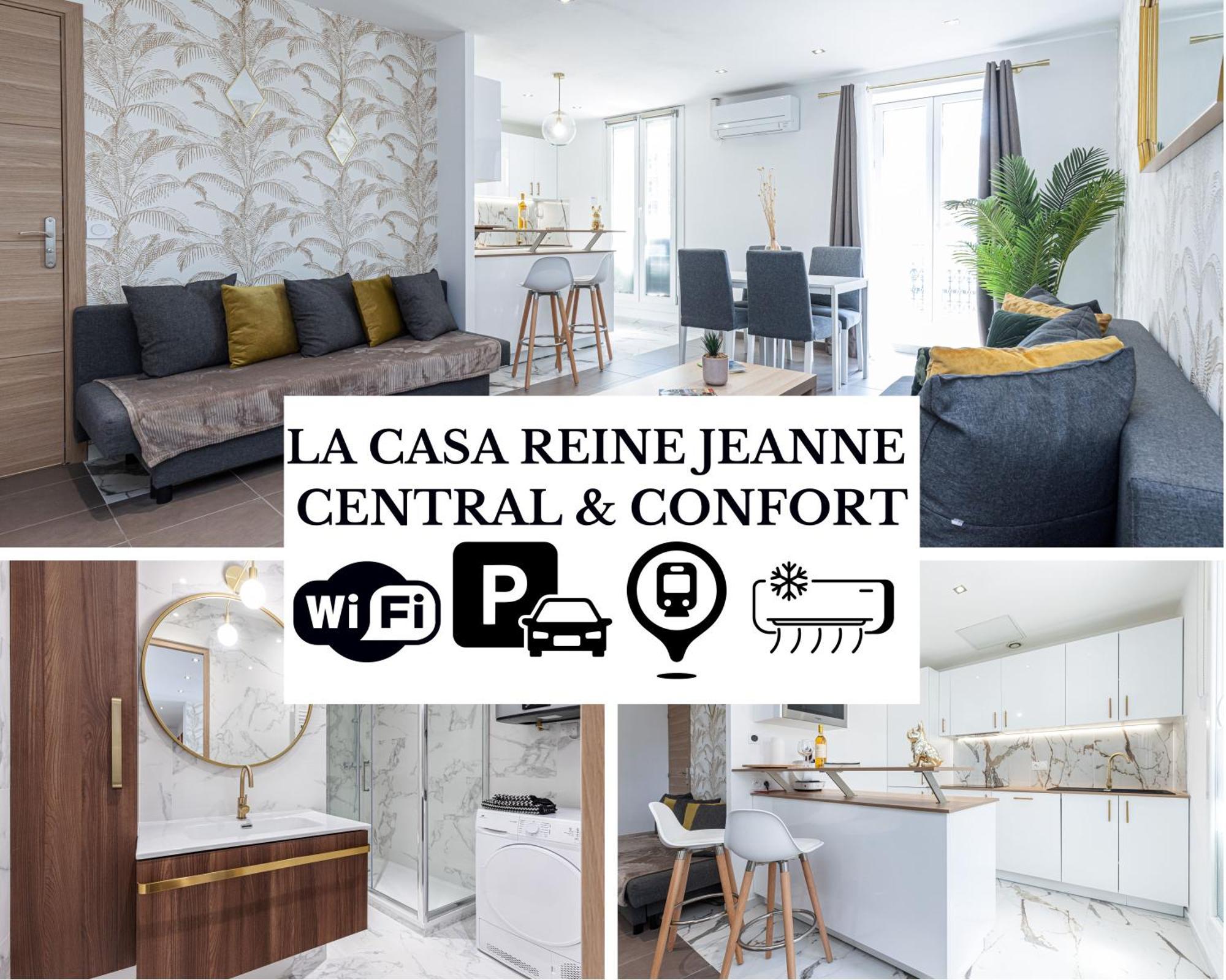 La Casa Reine Jeanne- Central Pres De La Gare - Wifi - Parking - Neuf Et Confort Ницца Экстерьер фото